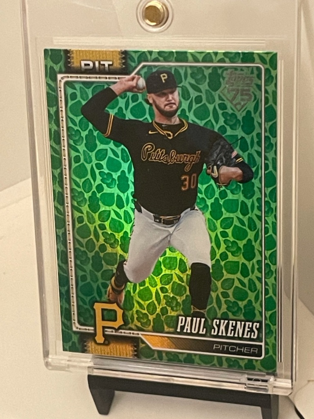 Paul SKENES 2026 Topps 75th Anniversary Green Foil Parallel